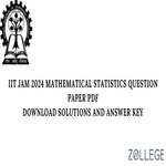 IIT JAM 2024 Question Paper with Solution PDF for Mathematical Statistics